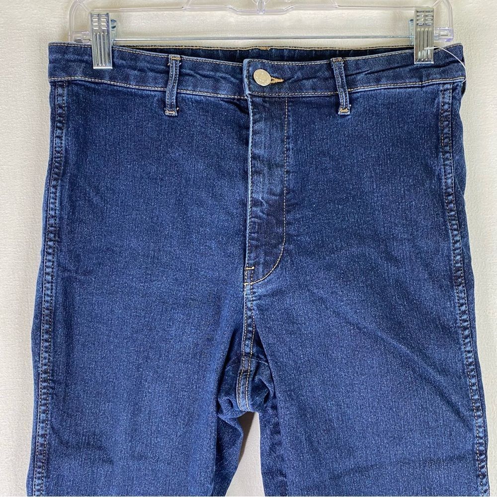 H&M &denim Jeans Women’s 31 Blue Denim High Waist Skinny Ankle Pockets Stretch - Picture 3 of 9